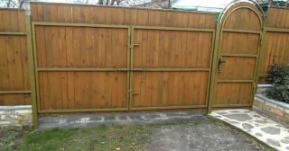 Купить распашные ворота деревянные Елизово, цена от 2735 руб.